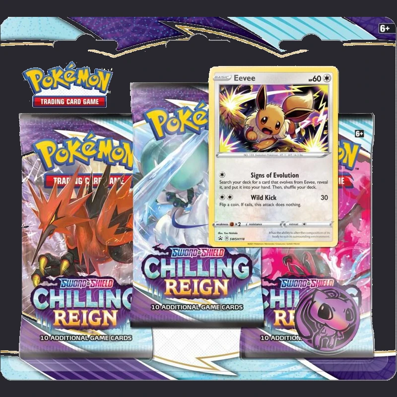 3 Pack Blister [Eevee] Pokemon Chilling Reign Prices