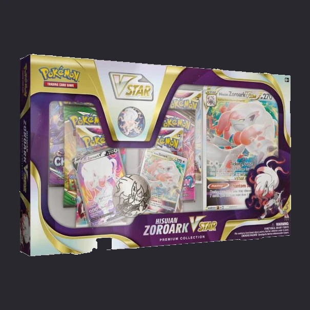 Hisuian Zoroark VSTAR Premium Collection Box Pokemon Crown Zenith Prices