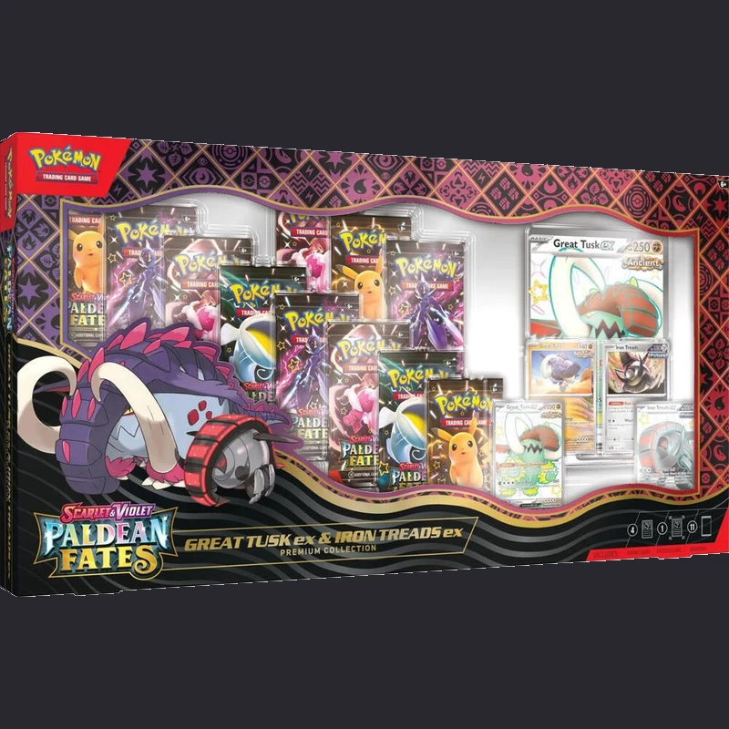 Great Tusk Ex & Iron Treads Ex Premium Collection Pokemon Paldean Fates Prices